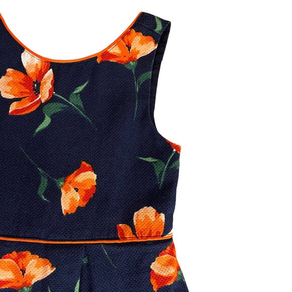 Janie and Jack VGUC Sweetheart Rose Navy Blue Dress. 3 Years - Picture 2 of 5